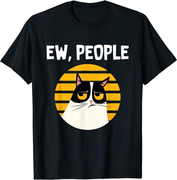 

men's t-shirts ew people - funny cat lover gift t-shirt, White;black