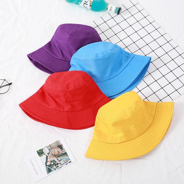 

cloches japanese solid bucket hats casual outdoor fisherman cap summer travel sun hat, Blue;gray