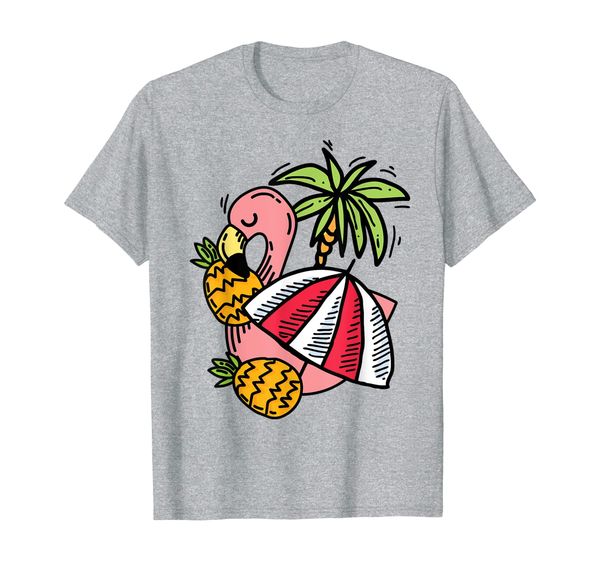 

party like a pineapple - cute unique flamingo shirt gift, White;black