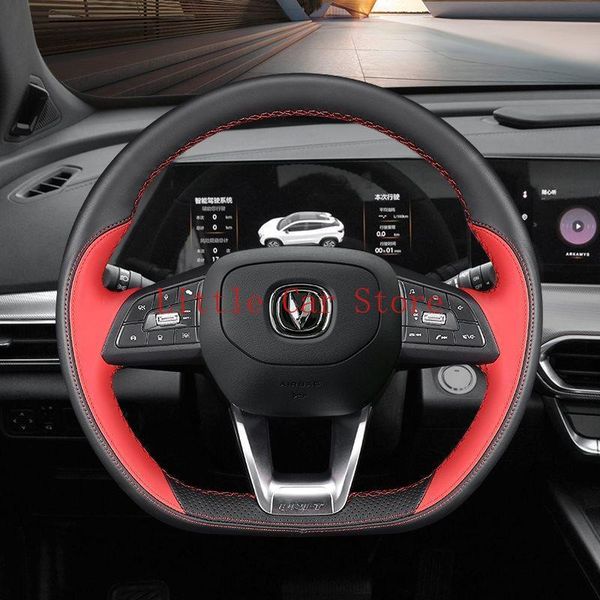

steering wheel covers diy leather hand car stitched cover for changan cs75 plus unit eado cc