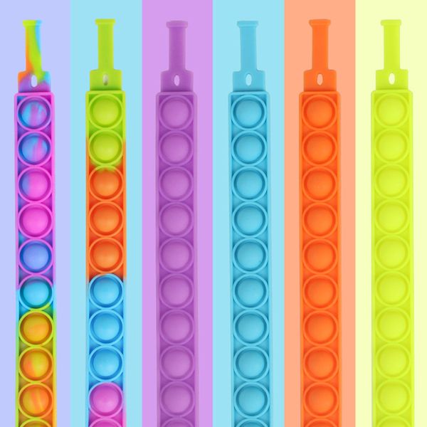 

dhl decompression bracelet push it toys sensory ring bracelets press finger bubbles stress wristband four days of the delivery