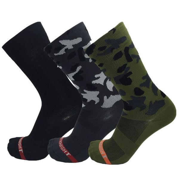

sports socks professional cycling men women road bicycle outdoor sport racing bike compression, Black