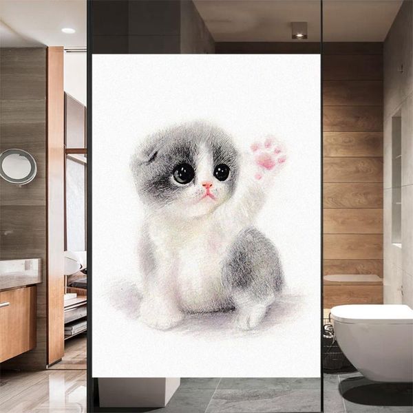 

window stickers film privacy cat glass sticker sun protection heat control coverings tint for homedecor