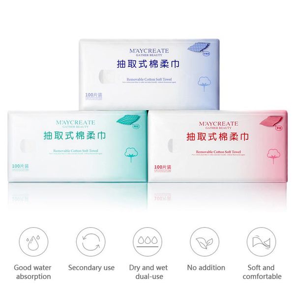 

disposable cotton soft towel face wash cloth clean travel paper kitchen