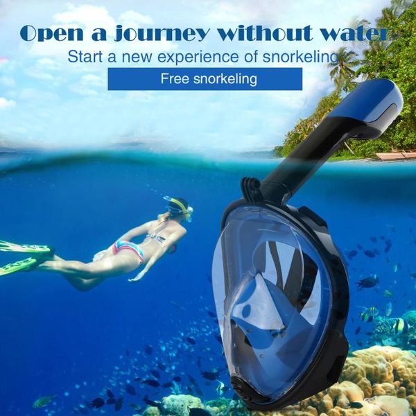 

full face scuba snorkeling mask underwater respirator swimming training diving care equipment for children kids masks