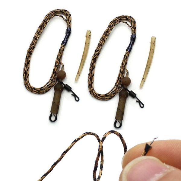 

accessories for carp fishing buffer bead sleeves Â long body q-shaped quick change swivels anti knot sleeve pesca set