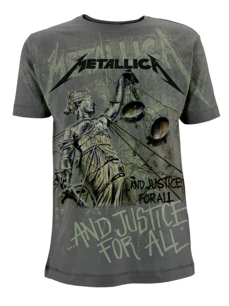 

metallica and justice for all james hetfield official t-shirt men, White;black