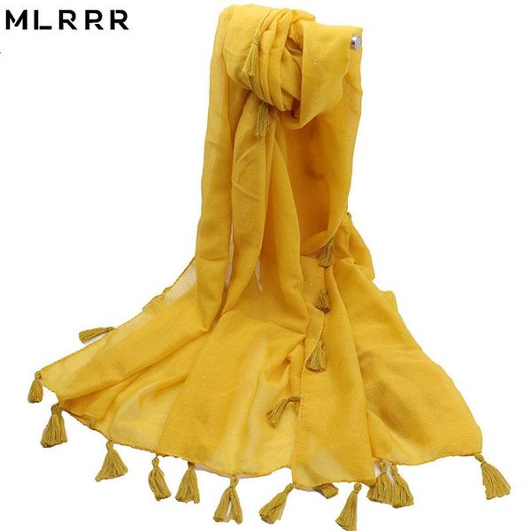 

scarves mlrrr products fashion long cotton solid color sprinkle silver four sides hanging women's scarf shawl, Blue;gray