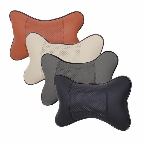 

seat cushions 2 pieces universal car headrest support pillow breathable neck auto interior accessories