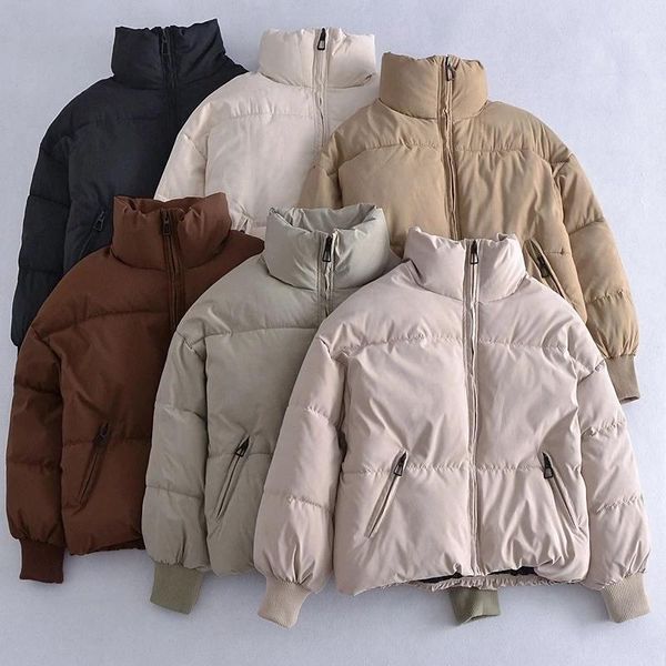 

women's down & parkas winter jackets thick warm cotton padded bread jacket coat female outwear clothes, Black