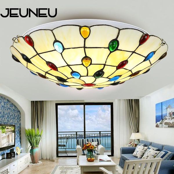 

ceiling lights nordic europe modern art deco lamp led with 2 vintage colorful glass for living room lobby bedroom