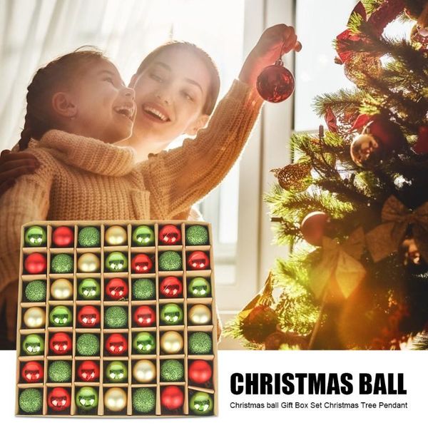 

party decoration 49 pcs christmas balls tree decor hanging ornament decorations for home xmas navidad gift ball