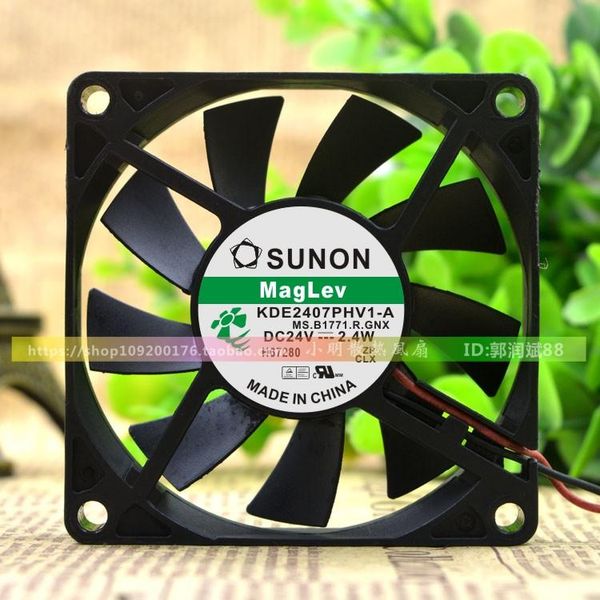 

computer speakers original 7cm 24 v 2.4w kde2407phv1-a 3-wire cooling fan 7015