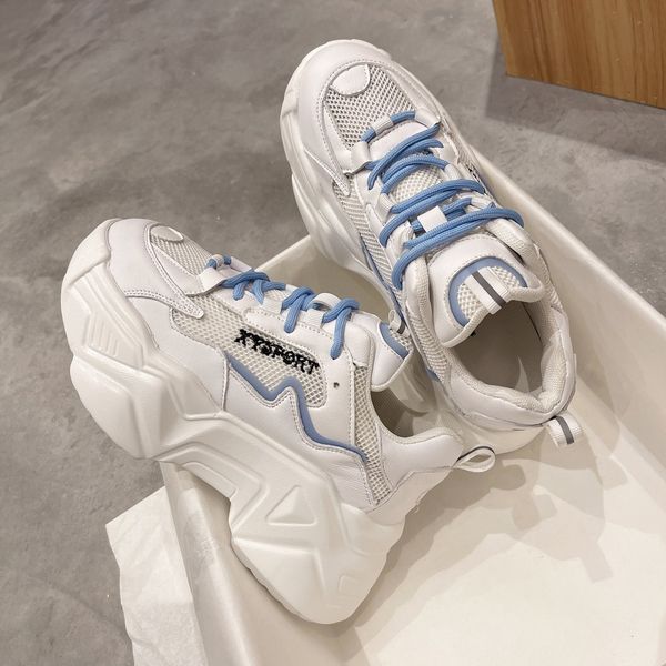 

2021 thick bottom sneakers women platform shoes fashion height increasing sports ladies trainers casual chunky sneakers woman