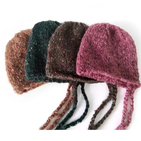 

caps & hats born pography posing props cute crochet knitted hat baby infants beanies cap po shooting accessories, Yellow