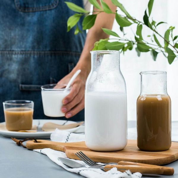 

wine glasses 2 in 1 nordic glass cup with lid heat-resistant coffee water beer set fp8