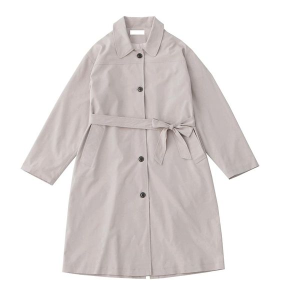 

women's trench coats autumn vintage women long coat elegant korean fashion button down female outerwear 2021 casual basic black windbre, Tan;black
