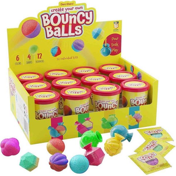 

make your own bouncing ball kit - 12 separate kits science party gifts children's cool birthday activiti create 12 balls 5o8wfbw2
