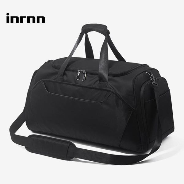 

duffel bags inrnn men anti-theft travel duffle bag male waterproof luggage handbag large capacity weekend shoulder with shoes pocket