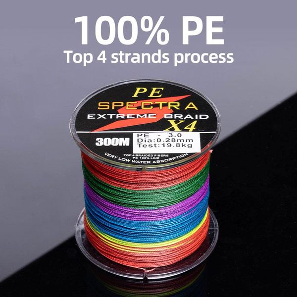 

braid line model fashion custom design 4 strands braided fishing 300m pe
