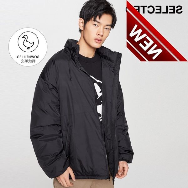 

selected men's casual warm loose down jacket s|420412016, Black