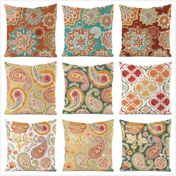 

cushion/decorative pillow 45cm*45cm **leaves** inimitated silk fabric throw covers couch cushion cover home decorative pillows