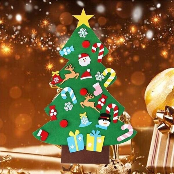 

christmas decorations 2021 felt tree diy cloth wall hanging