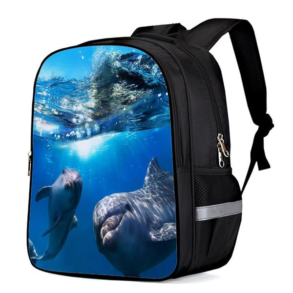 

backpack dolphin spray toddler boy girl elementary school kindergarten