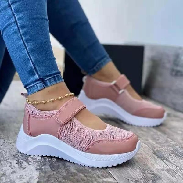 

women casual shoes 2021 summer sneakers women shoes mesh breathable platform women vulcanize shoes non slip chaussure femme mmm, Black;white