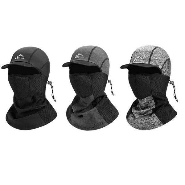 

winter skiing warm hat dwindproof multifunctional riding cap cycling caps & masks, Black