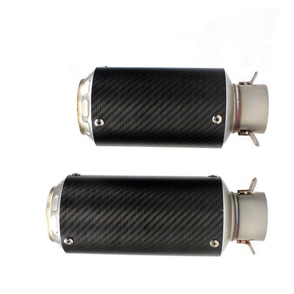 

motorcycle exhaust system 38mm 51mm inlet universal for pipe muffler carbon fiber sc gp project cb1000r sv650 with db killer