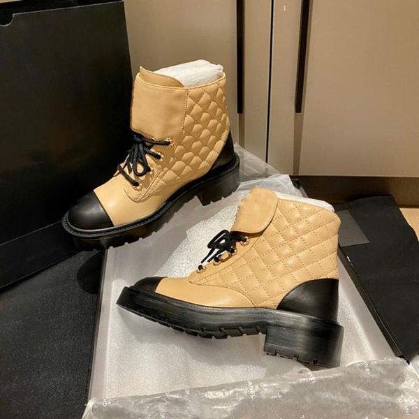 

boots beige spring leather women's ankle luxury platform zapatos mujer, Black