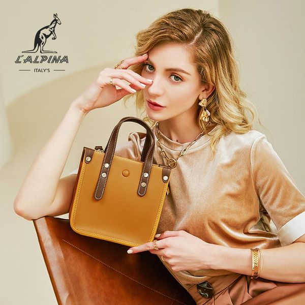 

live order kangaroo leather contrast handbag simple hand bag messenger waist bags