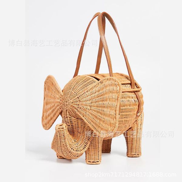 

storage bags 2021 rattan bag women's elephant basket