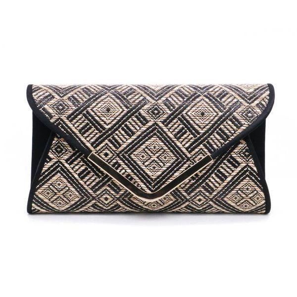 

woven occident fashion rhombus banquet bag evening clutch bag-130 bags
