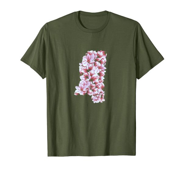 

Mississippi Magnolia State Flower Floral Pattern T-Shirt, Mainly pictures