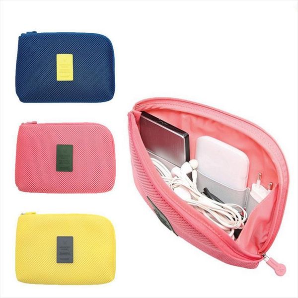 

creative shockproof travel digital cosmetic bags usb charger cable earphone case makeup organizer accessories bag