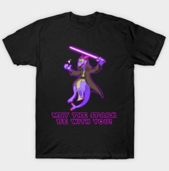 

may the spark be with you figment space wars mashup black tshirt s6xl, White;black