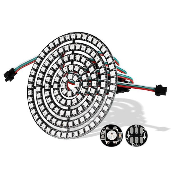 

module rgb pixel ring 1bit 8bit 16bit 24bit 35bit 45bit ws2812 ic full-color actuate lights dc5v modules led