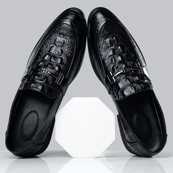 

dress shoes 2021mens stylish gentleman's comfortable business formal for men, Black