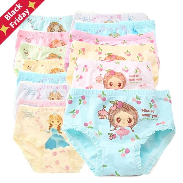 

12pcs/lot girl cotton panties girls' briefs soft for girls kids underwear 2-12 years girl's boxer shorts, Camo