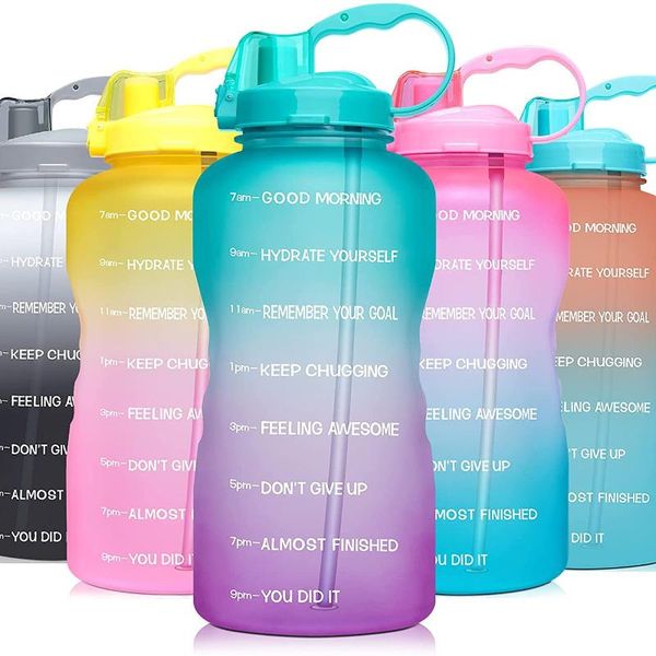 

water bottle gallon with straw 2 litre large capacity tritan bpa free