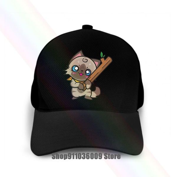

cute cat with a tree cap hat cycling caps & masks, Black