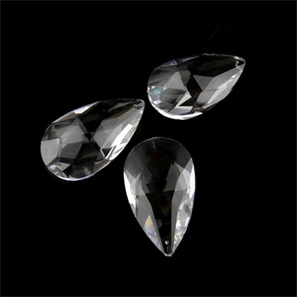 

10pcs/lot, clear 76mm, faceted pendant chandelier crystal prisms parts