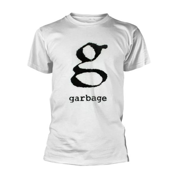 

garbage shirley manson white official logo t-shirt men unisex, White;black