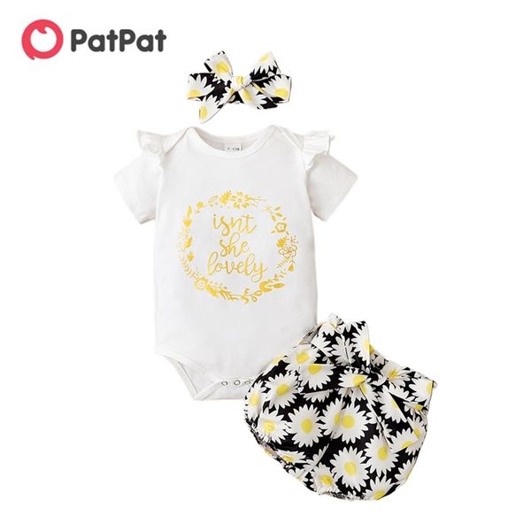 

summer 2pcs baby girl short-sleeve cotton sweet baby's sets 210528, White