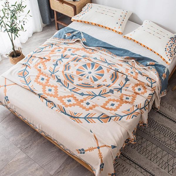 

bedding sets cotton towelling coverlet office lunch break wind air conditioning thin carpet nap blanket in the summer