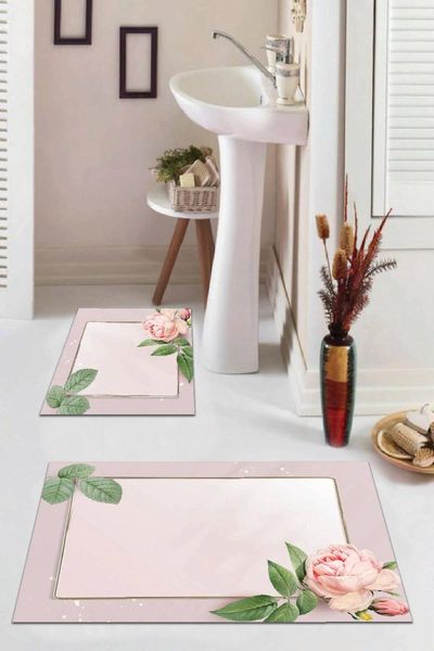 

digital bath mat set for closet 2 50x80 - 50x50 cm. bs009 mats