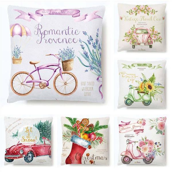 

cushion/decorative pillow christmas car short plush home decoration sofa office cushion cover