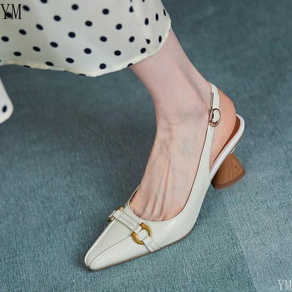 

dress shoes 34-39 fashion slingback luxury designer brand women high heels pointed toe pumps classic party zapatilla mujer, Black